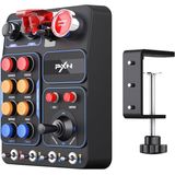 PXN CB1 - Zij Paneel voor Gaming Stuur - PC - 19 Sim Knoppen - RGB - USB - Klem