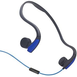 Easycat GZCRDZ Beengeleiding Hoofdtelefoon met Microfoon Stereo Open Ear Sport Hoofdtelefoon met Ruisonderdrukking Microfoon (Blauw)