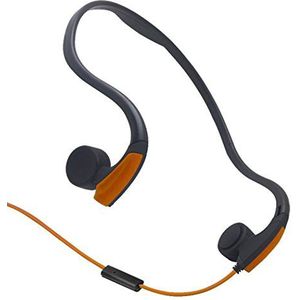 Gzcrdz Sporthoofdtelefoon met botkabel, stereo-open-ear-hoofdtelefoon met ruisonderdrukking en microfoon