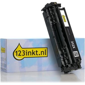 123inkt huismerk vervangt HP 312X (CF380X) toner zwart hoge capaciteit