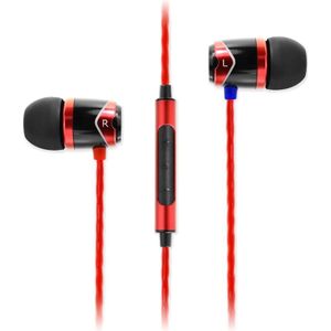 SoundMAGIC - E10C - Oortjes - Zwart Rood - Bedraad - Geluidsisolerend