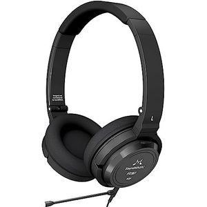 SoundMAGIC P23BT Handy On-Ear Bluetooth Headphones, CVC Noise Cancelling Microphone HiFi Sound Stable Signal Connection Long Playback Time with Detachable Cable for Gaming (Black)