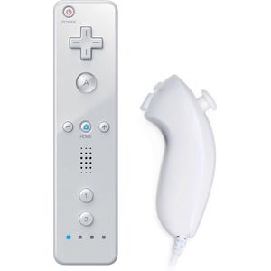 Controller & Nunchuk Geschikt voor Wii & Wii U - Wit