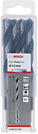 Bosch - PointTeQ hss Spiralbohrer Hex 12 x 101 x 151 mm 5 Stk. ( 2608577549 ) für Metall