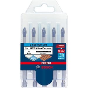 Bosch Expert HEX-9 HardCeramic Boorset - 5-delig Tegelboorset