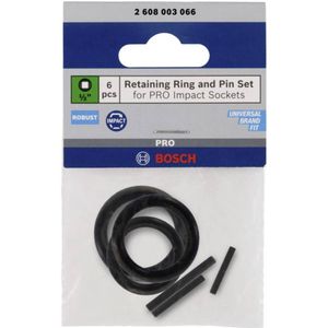 Bosch 6x set met houder en pen voor PRO Impact dopsleutelinzet (2 x 73 mm)