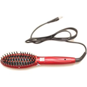 Mermaid - RM 016 - Stijlborstel - Rood - Materiaal - Massagefunctie