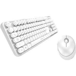MOFII draadloos keyboard + mouse set Sweet 2.4G (wit)