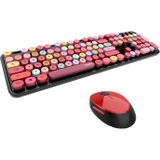 MOFII draadloos keyboard + mouse set Sweet 2.4G (zwart&rood)