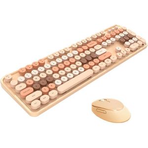 Draadloos toetsenbord + muisset MOFII Sweet 2,4G (beige)