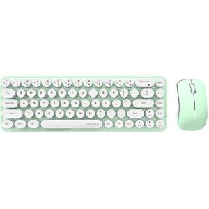 MOFII - Bean - Draadloos Keyboard + Mouse Set - Wit - Groen