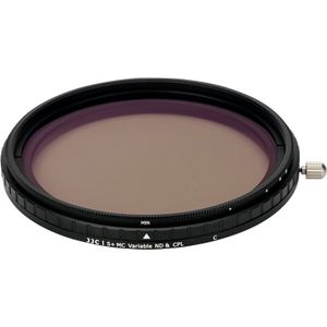 JJC F NC49 2 in 1 Variabel ND + CPL Filter (ND / grijsfilter, Polarisatiefilter, 49 mm), Lensfilter