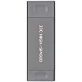 JJC - CR UTC4AC - Kaartenlezer - Grijs - USB 3.1 - Micro USB 2.0 - USB Type C