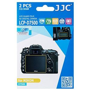 JJC LCP-D7500 LCD-displaybeschermfolie voor Nikon D7500, 2 stuks