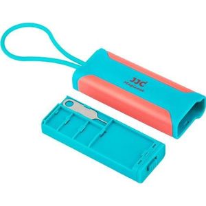 JJC MCR STM5BP geheugenkaartbehuizing, Geheugenkaartlezer, Blauw