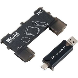 JJC MCH STK6GR - Geheugenkaarthouderset - USB 3.0 - Geheugenkaartlezer