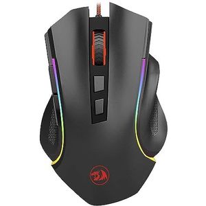 REDRAGON Griffin M607 - Gaming muis - Optisch - 6 knoppen - Zwart met RGB-licht