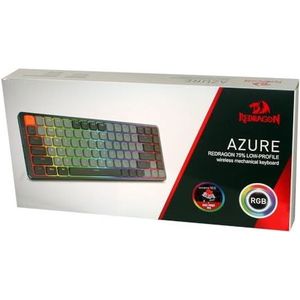 Redragon K652 - Gamer-Toetsenbord - Grijs - Drievoudige Connectiviteit - RGB Verlichting