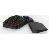 Redragon: Diti K585RGB Gaming Keyboard /PC One Handed Gamingtoetsenbord