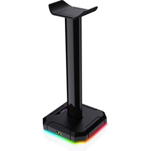 Redragon Scepter HA300 - Headset Houder - RGB Verlichting - 3 USB Aansluitingen - Koptelefoon Houder