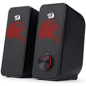 Redragon Stentor 2.0 Stereo Luidspreker (GS500) - 2 x 5W - Computer - Rode Achtergrondverlichting