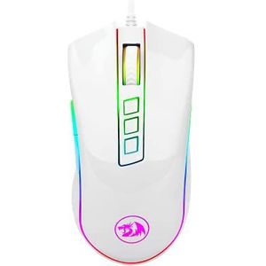 Redragon Cobra Baltas M711-W (Bedraad), Muis, Wit