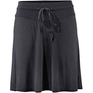 Beachtime - Jerseyrok - Zwart - Katoen - Knielengte met Elastisch Smokwerk