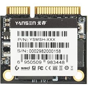 256 GB Yansen Half Slim mSATA SSD Solid State Disk 3D TLC