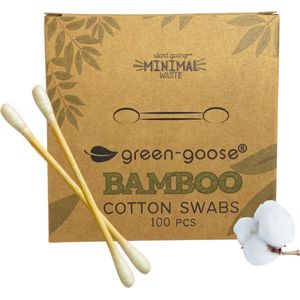 Wattenstaafjes - Hout - Bamboe - 100 stuks - Milieuvriendelijk