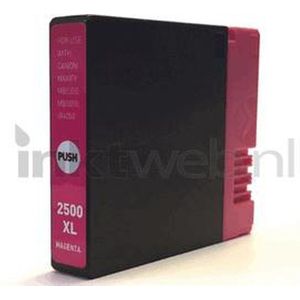 PrintAbout huismerk Inktcartridge PGI-2500XL M Magenta Hoge capaciteit Geschikt voor Canon