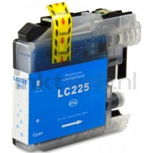 123inkt - LC-225XLC - Inktcartridge - Cyaan - Hoge Capaciteit - 15,6 ml