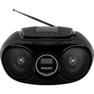 Philips Audio Draagbare cd-speler/FM-radio, Dynamic Bass Boost, audio-ingang/CD-radio Philips AZ215B/12, zwart