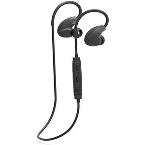 Cannice SC1411 Y4 Bluetooth in-ear hoofdtelefoon | draadloze 4.1 sport hoofdtelefoon stereo met oorbeugel | 10m bereik, ultra licht, waterafstotend, zwart