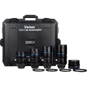 Sirui Vaste brandpuntsafstand Venus 35, 50, 75 & 100mm T/2.9 - L-mount (L-Mount, Volledig formaat), Objectief, Zwart