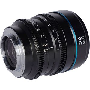 Sirui Nightwalker Series 35mm T1.2 S35 Manual Focus Cine Lens M4/3 Mount, zwart