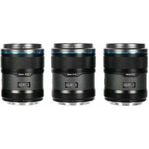 Sirui Sniper 23+33+56mm F1.2 APSC Auto-Focus Lens Kit (X Mount, Black, Carbon Fiber)