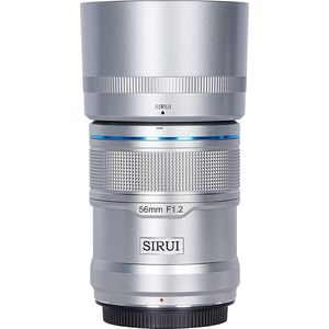 Sirui Sniper 56mm F1.2 APSC autofocus lens (Sony E-Mount, Zilver) (Sony E, APS-C / DX), Objectief, Zilver