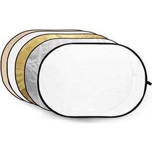 Godox - 5 in 1 Reflectieschijf - Goud, Zilver, Zacht Goud, Wit, Transparant - 80 x 120cm