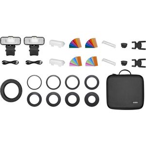 Godox Macro Ring Flash Two Light Kit MF12