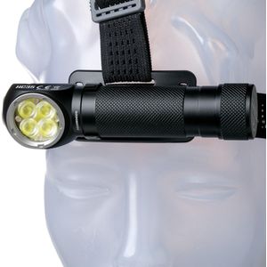 NiteCore hoofdlamp HC35 en zaklamp in een - 2700 lumen - Zwart