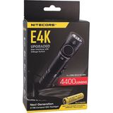 NiteCore zaklamp E4K- 4400 lumen- Zwart