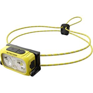 NiteCore NU21gelb Hoofdlamp LED werkt op een accu 360 lm