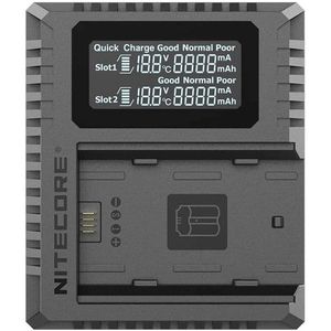 Nitecore FX3 Fujifilm W235 Hour Dual Slot Battery USB-oplader