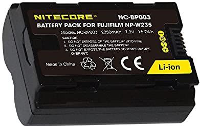 Nitecore NP-W235 camera-accu, alternatief voor Fujifilm NP-W235