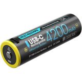 Li-Ion Akku Typ 21700 NL2142LTHPR 3,6V 4200mAh usb-c - Nitecore