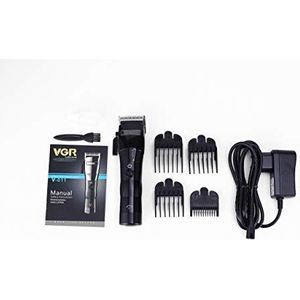 VG R Elektrische tondeuse Olie Clipper Draadloos opladen Roestvrij Staal Blade Oplaadbare Tondeuse Clipper V-011 (zwart)