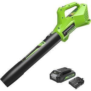 Greenworks G24ABIIK2 Accu Axiaal Bladblazer, 145 km/u, 9,08 m³/min 24V Accu & Lader, 3 Jaar Garantie