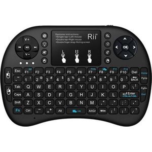 Mini Wireless Keyboard i8+ RF Draadloos QWERTY Engels Zwart toetsenbord