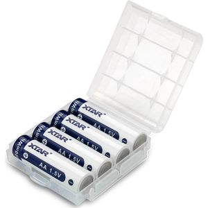 XTAR oplaadbare AA 1.5V li-ion batterijen (4 stuks, 2000 mAh)
