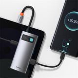 BASEUS Multifunctionele USB-C HUB - Grey